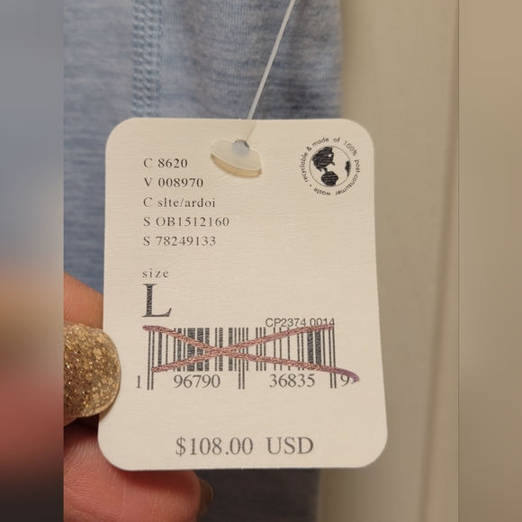 Free People Movement Zen Again Heather Flares New Size L ** - Picture 8 of 8